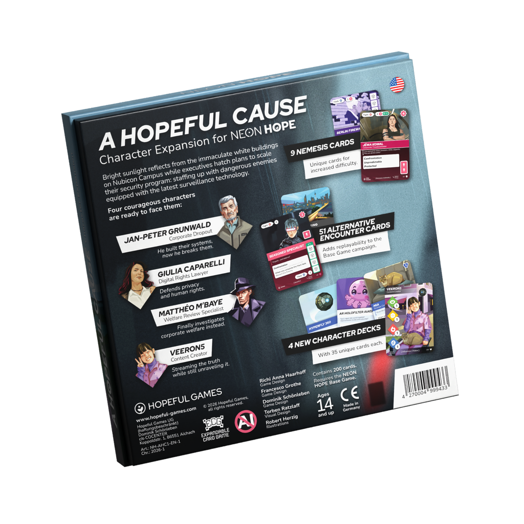 A HOPEFUL CAUSE: Character Expansion