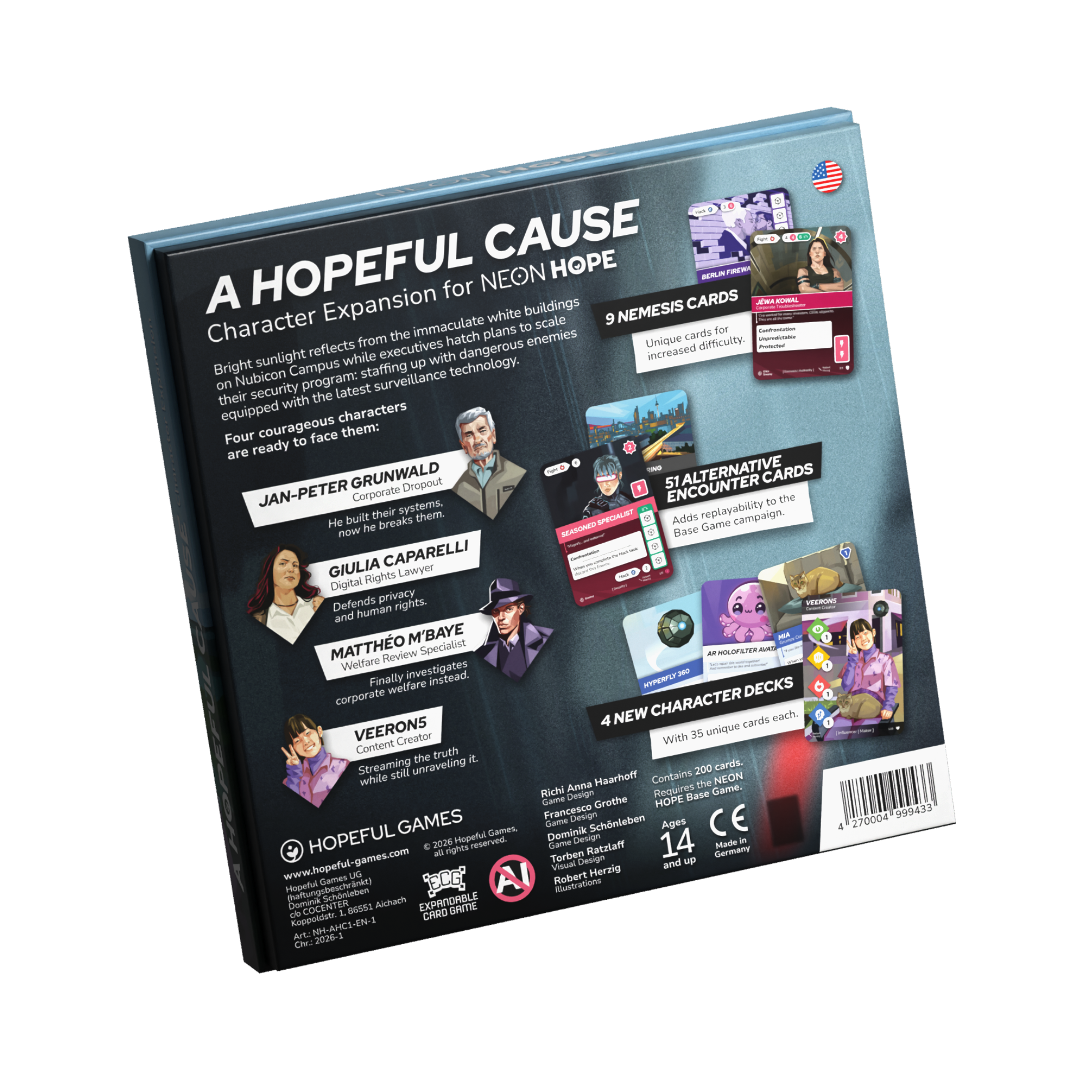 A HOPEFUL CAUSE: Character Expansion